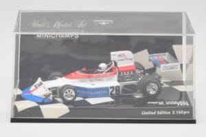 March Ford 751 #28 M. Donohue Race Car 1975 Minichamps 1:43 430750028 Kov – obrázok 5 z 5