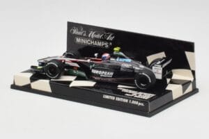 Minardi Cosworth PS03 M. Bobbi Test Car 2003 Minichamps 1:43 400030039 Kov – obrázok 4 z 5