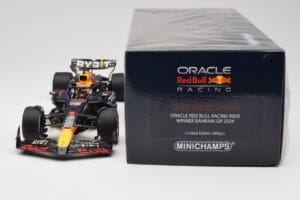 Oracle Red Bull Racing RB20 #1 M. Verstappen Winner Bahrain GP 2024 Minichamps 1:18 110240101 Kov – obrázok 6 z 7