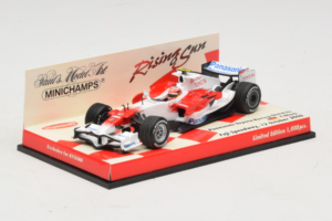 Panasonic Toyota Racing TF108 T. Glock F1 Showcar 2008 Minichamps 1:43 403080082 Kov – obrázok 2 z 5
