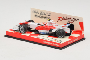 Panasonic Toyota Racing TF108 T. Glock F1 Showcar 2008 Minichamps 1:43 403080082 Kov – obrázok 3 z 5