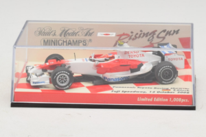 Panasonic Toyota Racing TF108 T. Glock F1 Showcar 2008 Minichamps 1:43 403080082 Kov – obrázok 5 z 5
