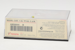 Toyota TF103 #21 C. da Matta Panasonic Toyota Racing F1 2003 Minichamps 1:43 AM26644B Kov – obrázok 5 z 5