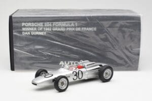 Porsche 804 #30 D. Gurney French Grand Prix 1962 AUTOart 1:18 86271 Kov – obrázok 6 z 6