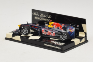 Red Bull Racing RB6 S. Vettel F1 Showcar 2010 Minichamps 1:43 400100075 Kov – obrázok 3 z 5