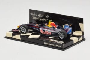 Red Bull Racing Renault RB5 #15 S. Vettel Showcar 2009 Minichamps 1:43 400090085 Kov – obrázok 3 z 5