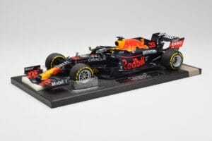 Red Bull RB16B #33 M. Verstappen France GP Winner 2021 Minichamps 1:18 113210833 Kov – obrázok 2 z 7