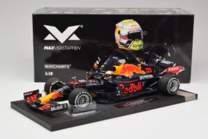 Red Bull RB16B #33 M. Verstappen Styrian & Austrian GP Winner 2021 Minichamps 1:18 113210933 Kov – obrázok 6 z 6