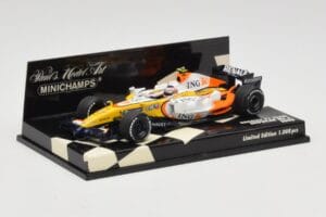 Renault R28 #6 Showcar 2008 Minichamps 1:43 400080076 Kov – obrázok 2 z 5