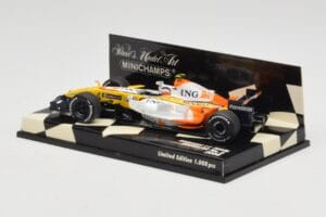 Renault R28 #6 Showcar 2008 Minichamps 1:43 400080076 Kov – obrázok 3 z 5
