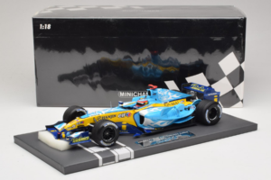 Renault R25 #5 F. Alonso 2nd Place Belgian GP 2005 Minichamps 1:18 117051605 Kov – obrázok 7 z 7