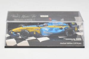 Renault R25 F. Alonso F1 World Champion Showcar 2005 Minichamps 1:43 400050075 Kov – obrázok 4 z 5