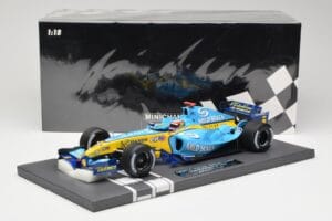 Renault R25 #5 F. Alonso Bahrain GP 2005 Minichamps 1:18 117050305 Živica – obrázok 7 z 7
