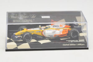 Renault R27 #3 G. Fisichella Renault F1 Team Showcar 2007 Minichamps 1:43 400070073 Kov – obrázok 4 z 5