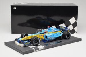 Renault R25 #5 F. Alonso San Marino GP Winner 2005 Minichamps 1:18 117050405 Živica – obrázok 7 z 7