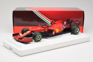 Scuderia Ferrari SF21 #55 C. Sainz Emilia Romagna GP 2021 BBR 1:18 BBR211855 Kov – obrázok 7 z 7