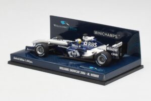 Williams FW28 M. Webber Showcar F1 2006 Minichamps 1:43 400060079 Kov – obrázok 3 z 5