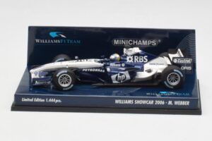 Williams FW28 M. Webber Showcar F1 2006 Minichamps 1:43 400060079 Kov