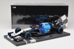 Williams FW43B Mercedes #63 G. Russell Belgian GP 2021 Minichamps 1:18 117211363 Živica – obrázok 7 z 7