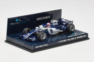 Williams FW28 Toyota K. Nakajima F1 Test Debut 2006 Minichamps 1:43 400060135 Kov – obrázok 2 z 6