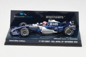 Williams FW28 Toyota K. Nakajima F1 Test Debut 2006 Minichamps 1:43 400060135 Kov – obrázok 3 z 6
