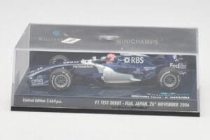Williams FW28 Toyota K. Nakajima F1 Test Debut 2006 Minichamps 1:43 400060135 Kov – obrázok 6 z 6