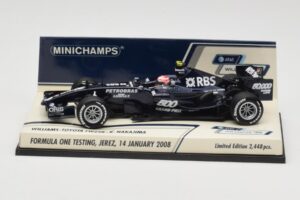 Williams Toyota FW29B K. Nakajima Jerez Test 14 Januára 2008 Minichamps 1:43 400080108 Kov