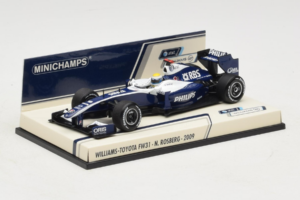 Williams FW31 Toyota #16 N. Rosberg F1 2009 Minichamps 1:43 400090016 Kov – obrázok 2 z 5