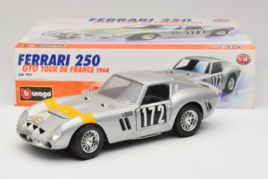 Ferrari 250 GTO #172 Tour de France 1964 Bburago 1:18 7011 Kov – obrázok 8 z 8