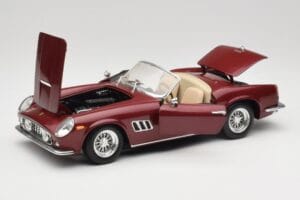 Ferrari 250 GT California Spider LWB Tmavo Červený Hot Wheels 1:18 25727 Kov – obrázok 2 z 8
