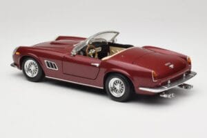 Ferrari 250 GT California Spider LWB Tmavo Červený Hot Wheels 1:18 25727 Kov – obrázok 7 z 8