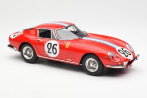 Ferrari 275 GTB Competizione #26 G. Biscaldi / A. de Bourbon Team Hugus 24 Hours of Le Mans 1966 CMC 1:18 M-199 Kov – obrázok 4 z 6