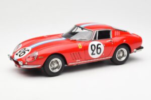 Ferrari 275 GTB Competizione #26 G. Biscaldi / A. de Bourbon Team Hugus 24 Hours of Le Mans 1966 CMC 1:18 M-199 Kov