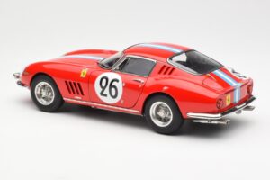 Ferrari 275 GTB Competizione #26 G. Biscaldi / A. de Bourbon Team Hugus 24 Hours of Le Mans 1966 CMC 1:18 M-199 Kov – obrázok 5 z 6