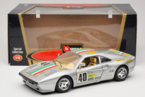 Ferrari 288 GTO #40 Strieborný 1984 Bburago 1:18 3027-S1 Kov – obrázok 8 z 8