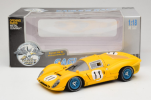 Ferrari 330 P4 #11 Žltý Spa-Francorchamps 1967 Eagles Race 1:18 38007-Y1 Kov – obrázok 8 z 8