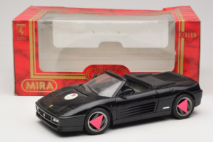 Ferrari 348 Spider Čierny Mira 1:18 6181 Kov – obrázok 8 z 8