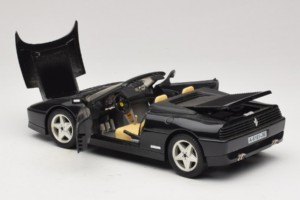 Ferrari 348 Spider Čierny So Striebornými Kolesami Mira 1:18 6918 Kov – obrázok 5 z 8