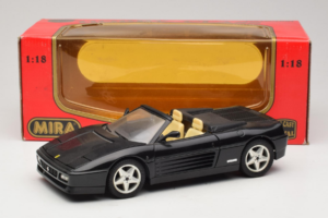 Ferrari 348 Spider Čierny So Striebornými Kolesami Mira 1:18 6918 Kov – obrázok 8 z 8