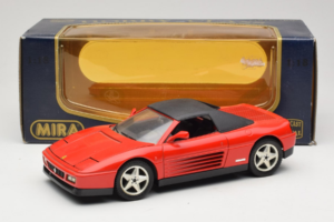 Ferrari 348 Spider Červený Mira 1:18 6180 Kov – obrázok 8 z 8