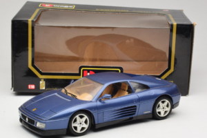 Ferrari 348tb Tmavo Modrý Metalický Bburago 1:18 3039-B1 Kov – obrázok 8 z 8