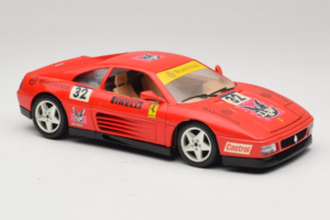 Ferrari 348 TB #32 Pirelli Červený 1989 Bburago 1:18 3039-P1 Kov – obrázok 6 z 8