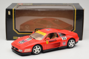 Ferrari 348 TB #32 Pirelli Červený 1989 Bburago 1:18 3039-P1 Kov – obrázok 8 z 8
