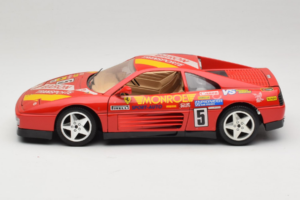 Ferrari 348 TB #5 Monroe Červený 1989 Bburago 1:18 3039-M1 Kov – obrázok 4 z 8
