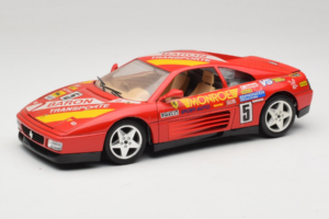 Ferrari 348 TB #5 Monroe Červený 1989 Bburago 1:18 3039-M1 Kov
