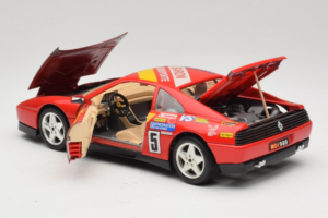 Ferrari 348 TB #5 Monroe Červený 1989 Bburago 1:18 3039-M1 Kov – obrázok 5 z 8