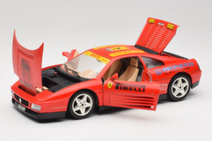 Ferrari 348tb Pirelli Červený Bburago 1:18 3039-P2 Kov – obrázok 2 z 8