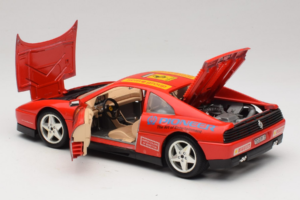 Ferrari 348tb Pirelli Červený Bburago 1:18 3039-P2 Kov – obrázok 5 z 8