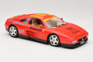 Ferrari 348tb Pirelli Červený Bburago 1:18 3039-P2 Kov – obrázok 6 z 8