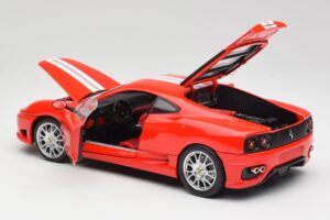 Ferrari 360 Challenge Stradale Červený Hot Wheels 1:18 C0407 Kov – obrázok 5 z 8